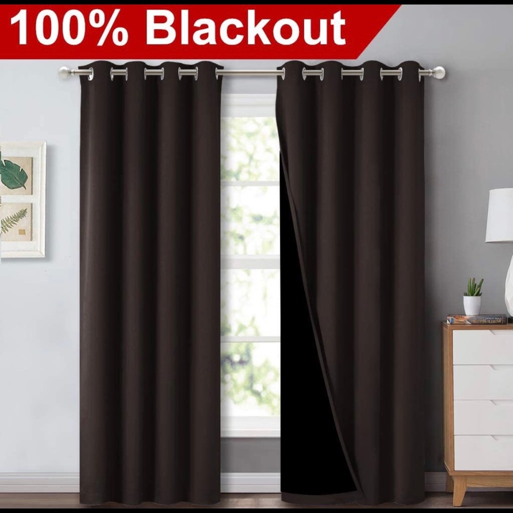 NICETOWN Heat Blocking 100% Blackout Curtains